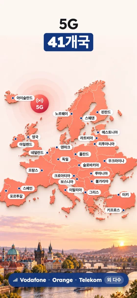 유럽 eSIM 앱 스크린샷
