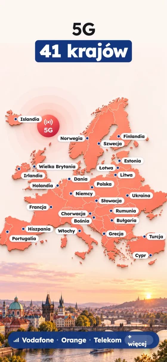 Zrzuty ekranu aplikacji Europa eSIM