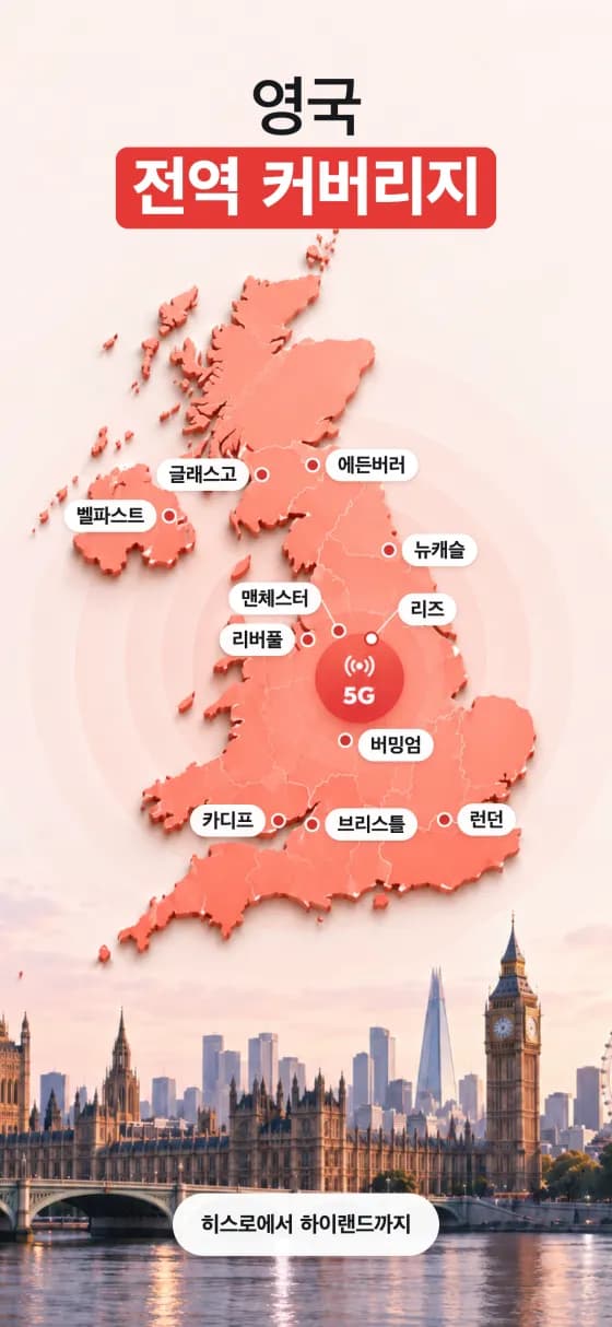 영국 eSIM 앱 스크린샷