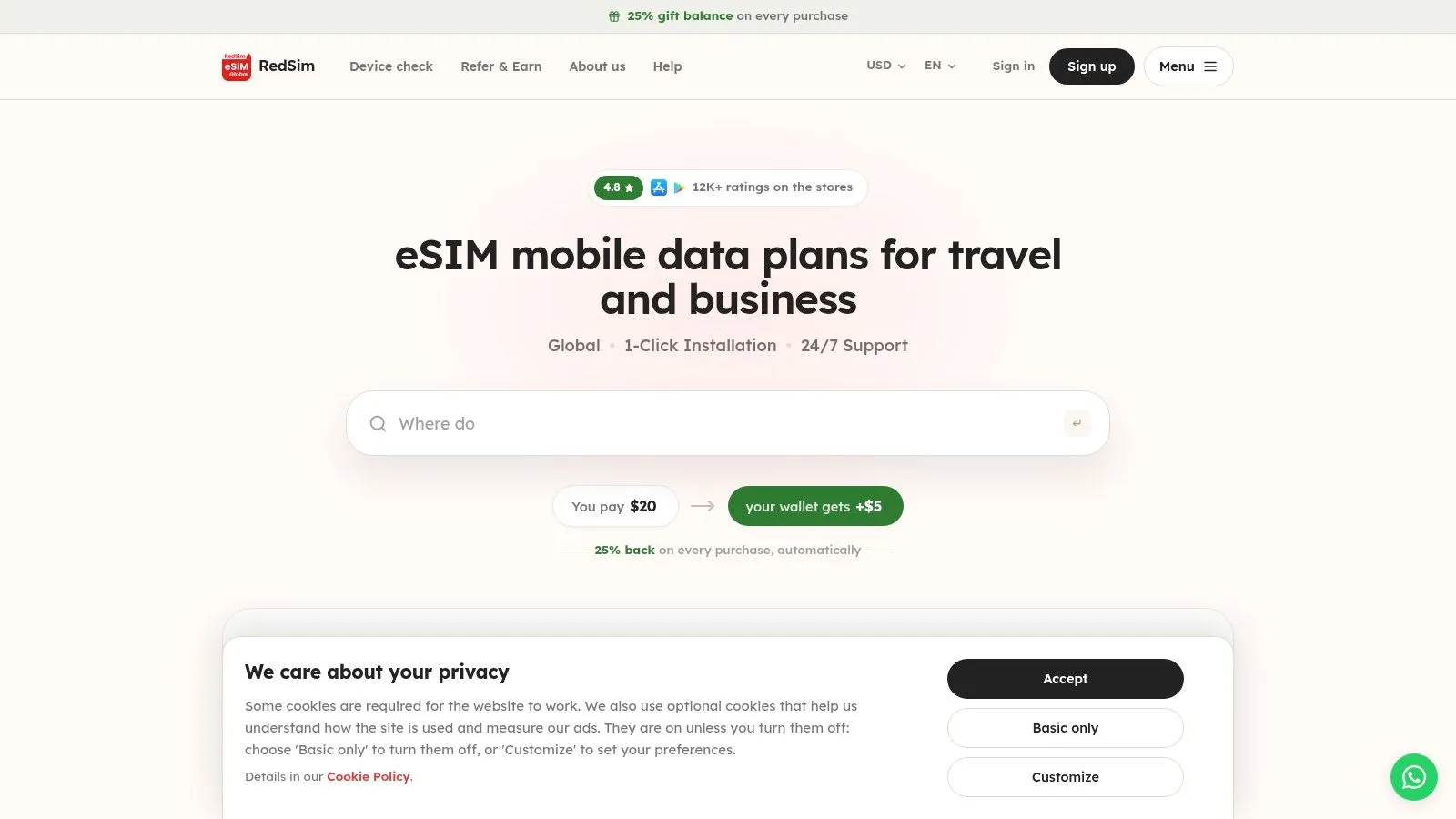 Screenshot from https://redsim.app